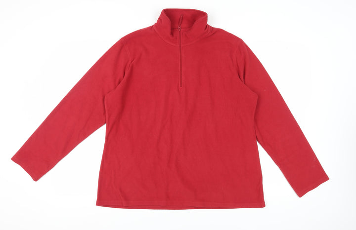 Mountain Warehouse Men's XL Red Pullover Fleece Sweatshirt