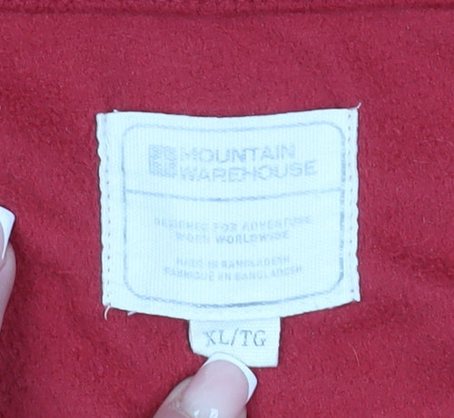 Mountain Warehouse Men's XL Red Pullover Fleece Sweatshirt