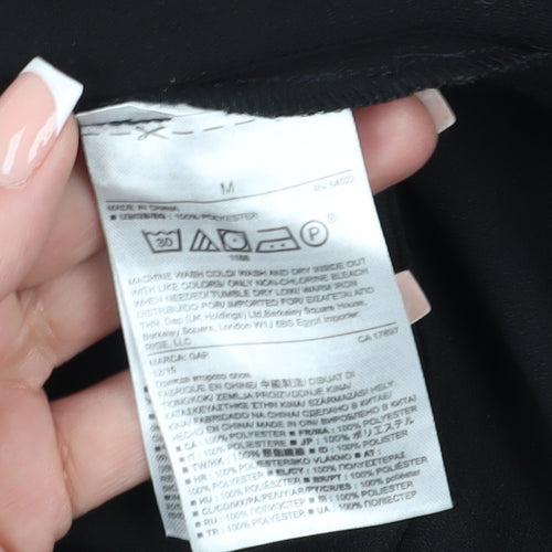 GAP Women's Black Shift Dress M, Knee Length, Casual Style