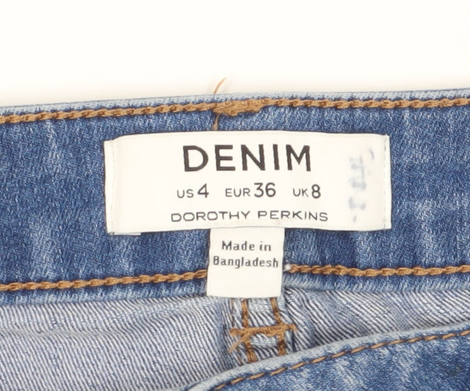Dorothy Perkins Women's Blue Denim Shorts Size 8