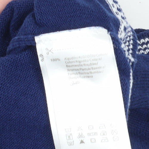 Mayoral Blue Unisex Baby Cardigan 3-6 Months Cotton
