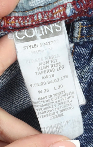 Colin's Women's Blue Tapered High Rise Jeans Size 8