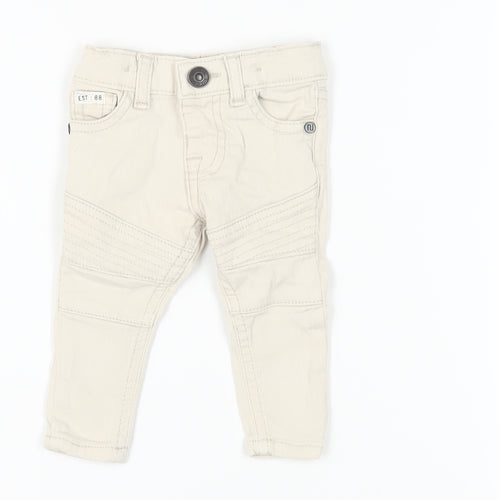 River Island Unisex Beige Jogger Trousers 0-3 Months