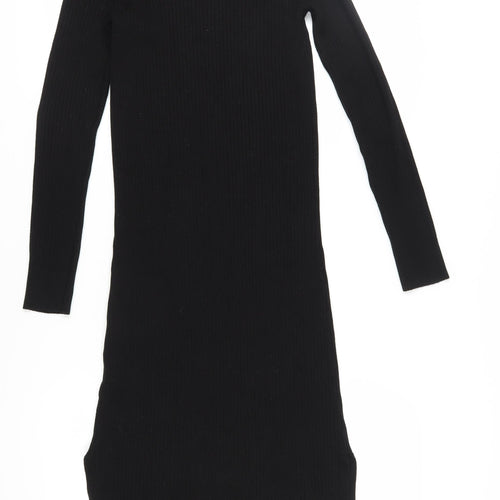 New Look Women's Black Maternity Knit Dress, Size 12