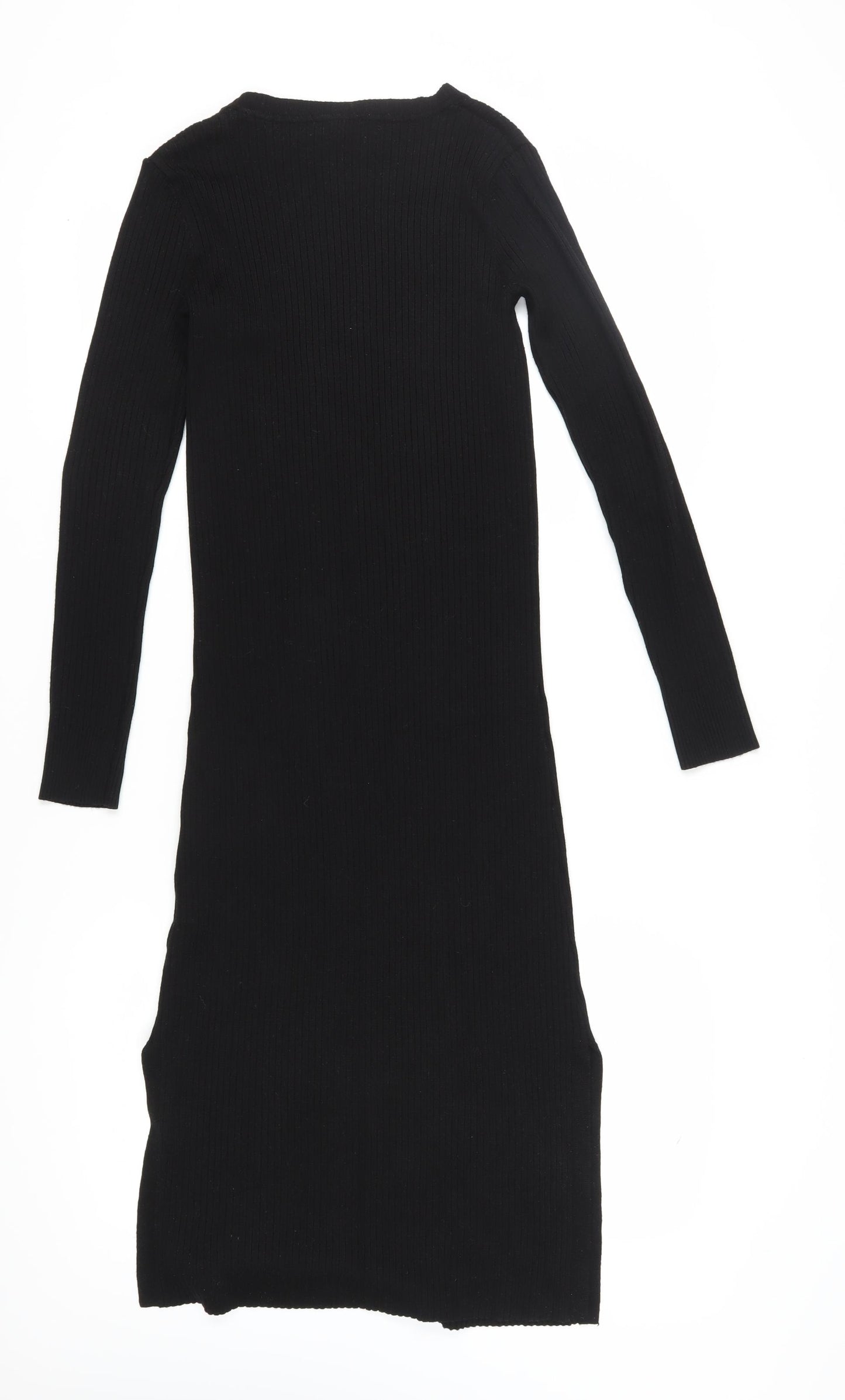 New Look Women's Black Maternity Knit Dress, Size 12