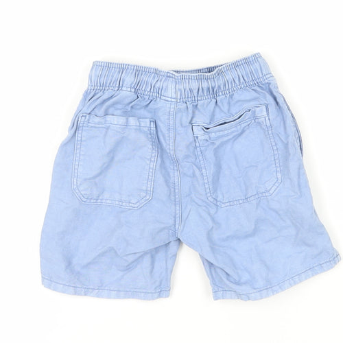 Zara Boys Blue Cotton Shorts, Size 4 Years, Casual Style
