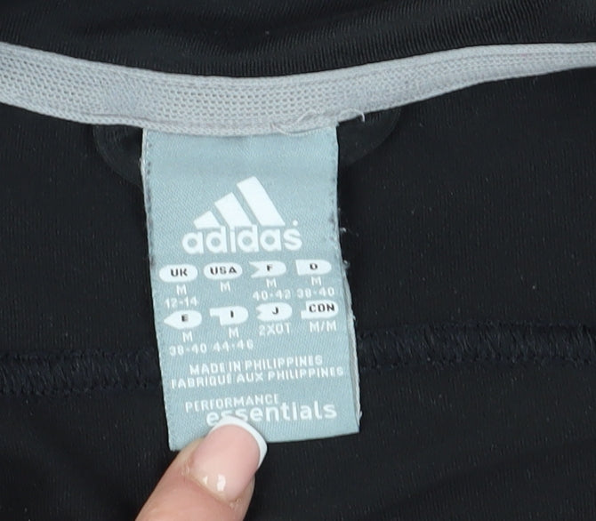 Adidas Women's Black Track Jacket Size 12-14