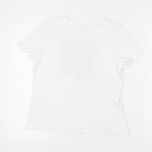 Seasalt Cornwall Women's White Art T-Shirt Size 14