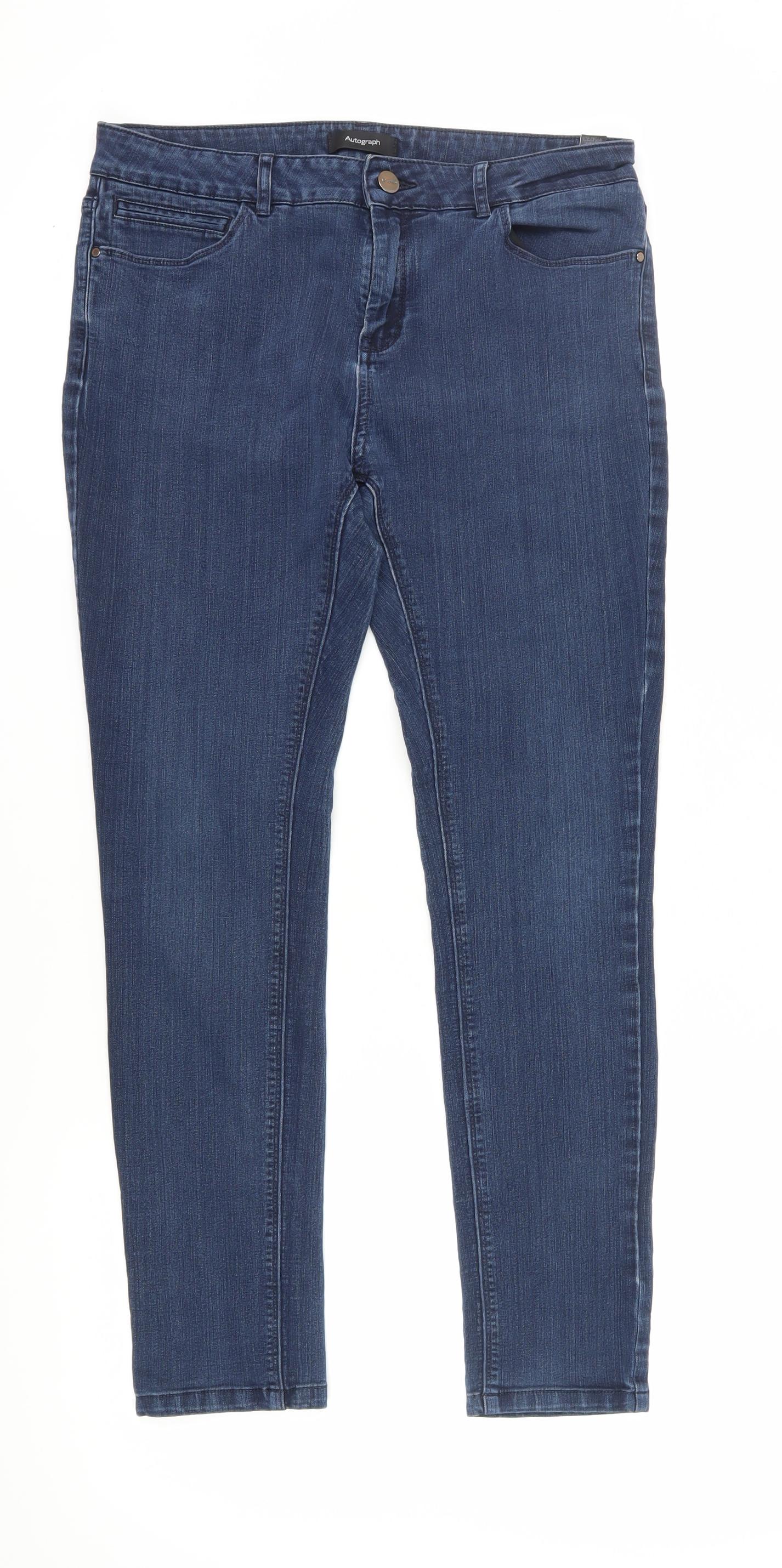 Marks and Spencer Blue Skinny Jeans Size 12 for Women
