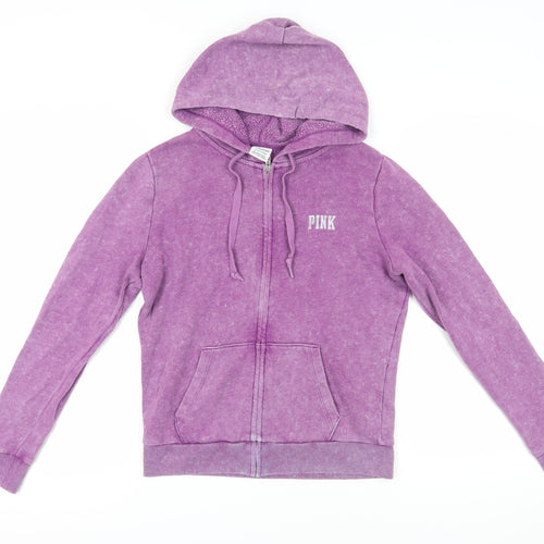 Victoria's Secret Women’s Purple Hoodie - Size S, Full Zip