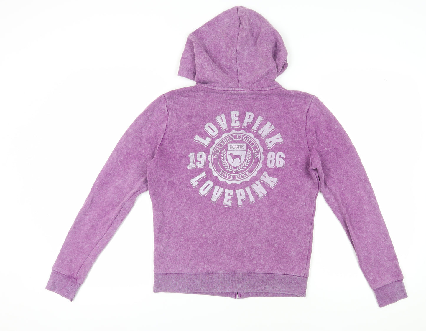 Victoria's Secret Women’s Purple Hoodie - Size S, Full Zip