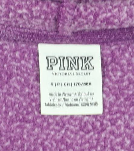 Victoria's Secret Women’s Purple Hoodie - Size S, Full Zip