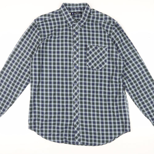 Ben Sherman Men's Blue Check Shirt XL Casual Style