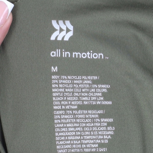 All in Motion Women's Green Tank Top Size M