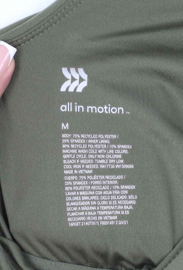 All in Motion Women's Green Tank Top Size M