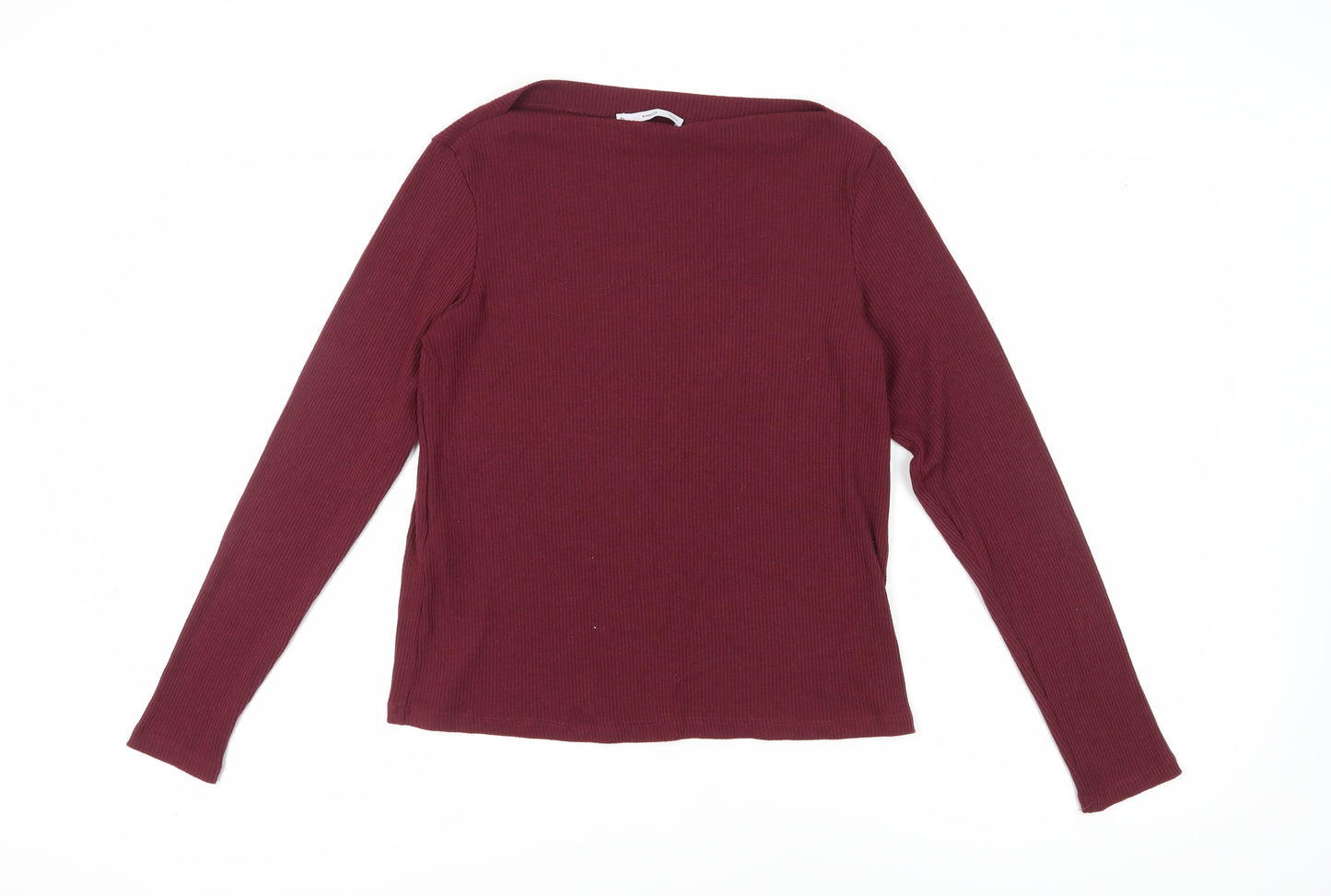 MNG Women's Red Knit Long Sleeve Top XL