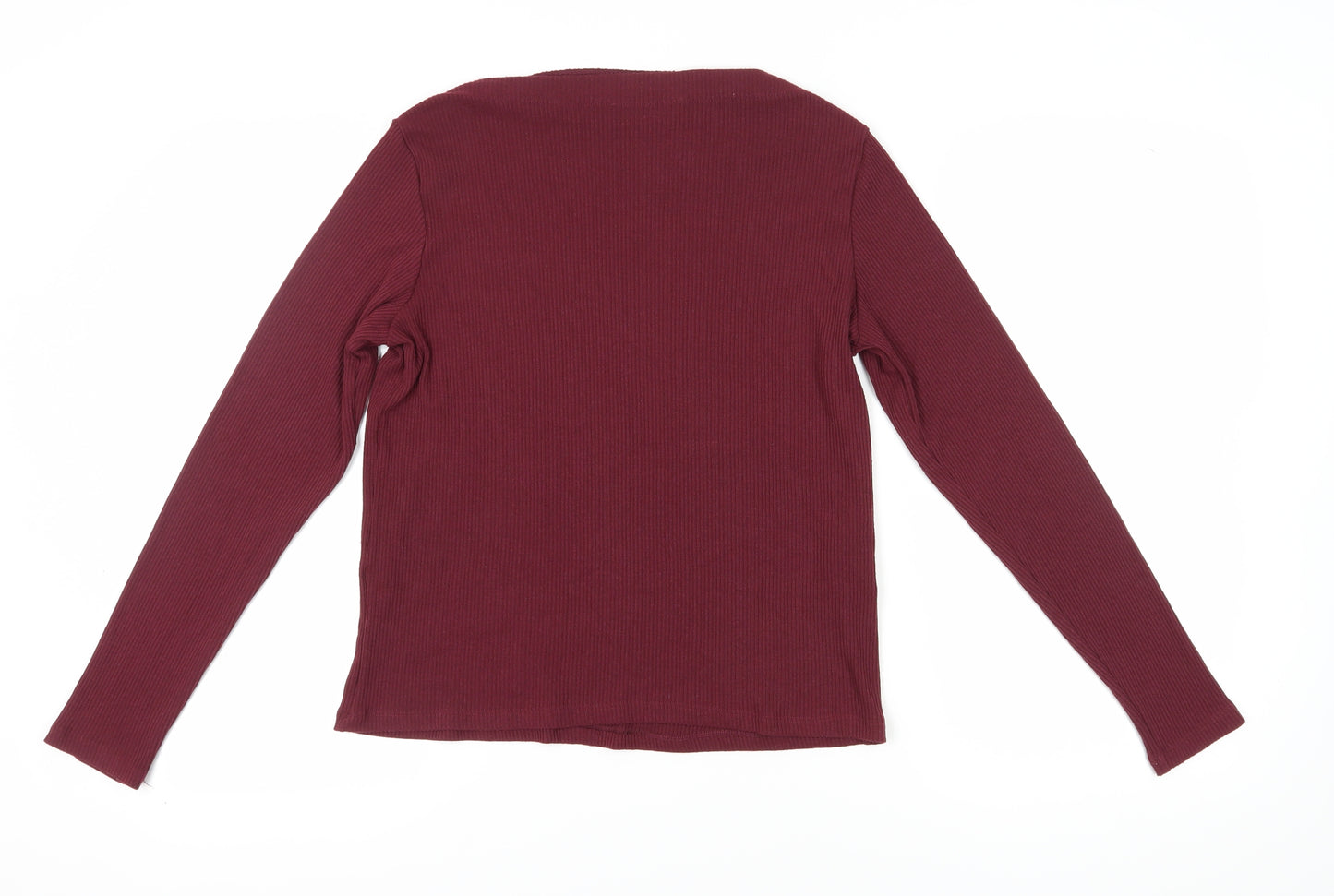 MNG Women's Red Knit Long Sleeve Top XL