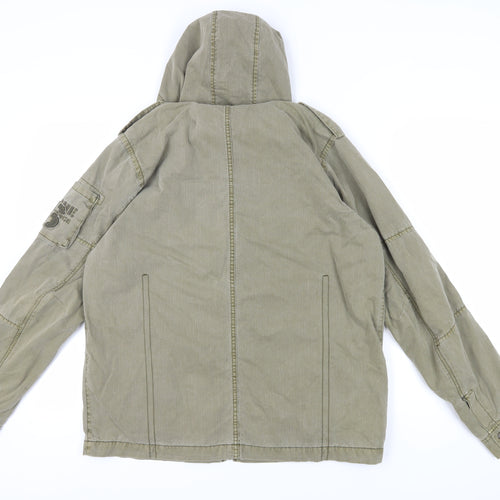 Next Boys Green Hooded Jacket, 15 Years, Cotton, Casual