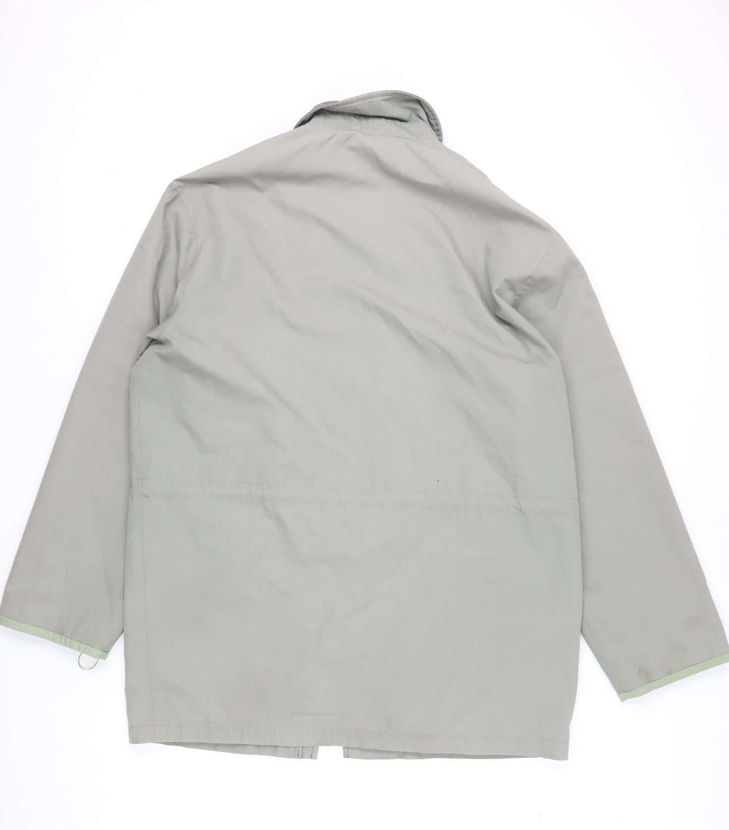 Aldon Men's Grey Basic Jacket L Collared Zip Casual