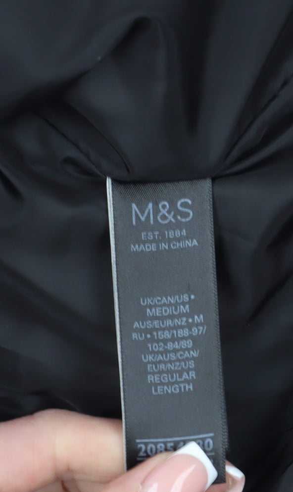 Marks and Spencer Men's Blue Puffer Jacket M