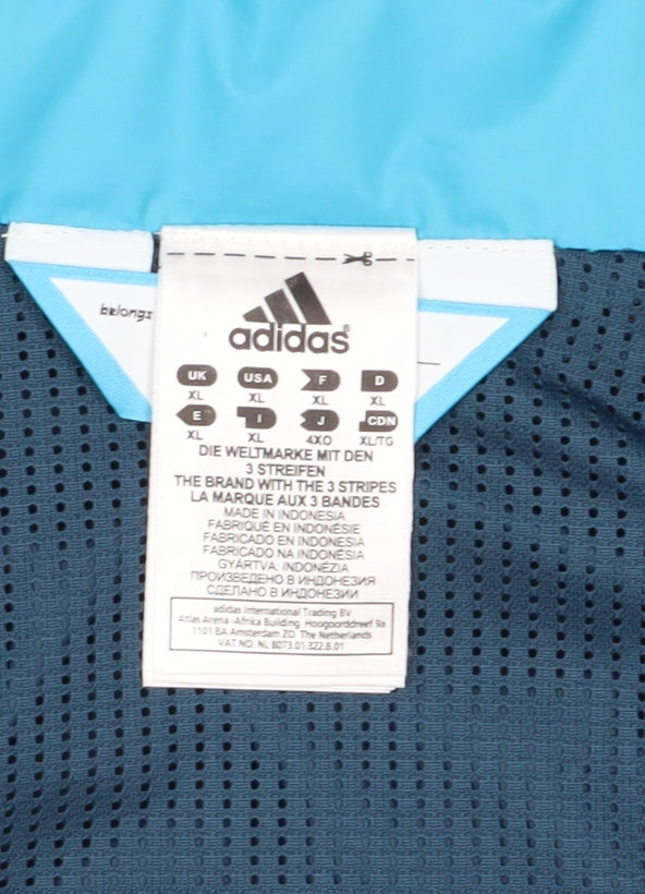 Adidas Men's Blue XL Windbreaker Jacket