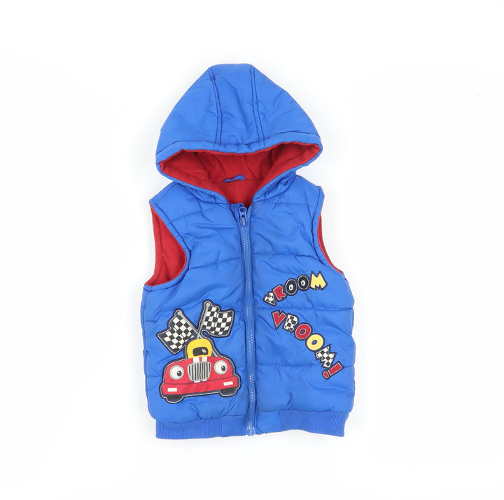 Dunnes Stores Kids Blue Puffer Jacket 12-18 Months Hooded