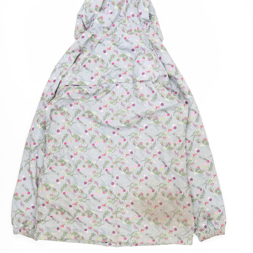 Trespass Women's Grey Floral Rain Coat Size M
