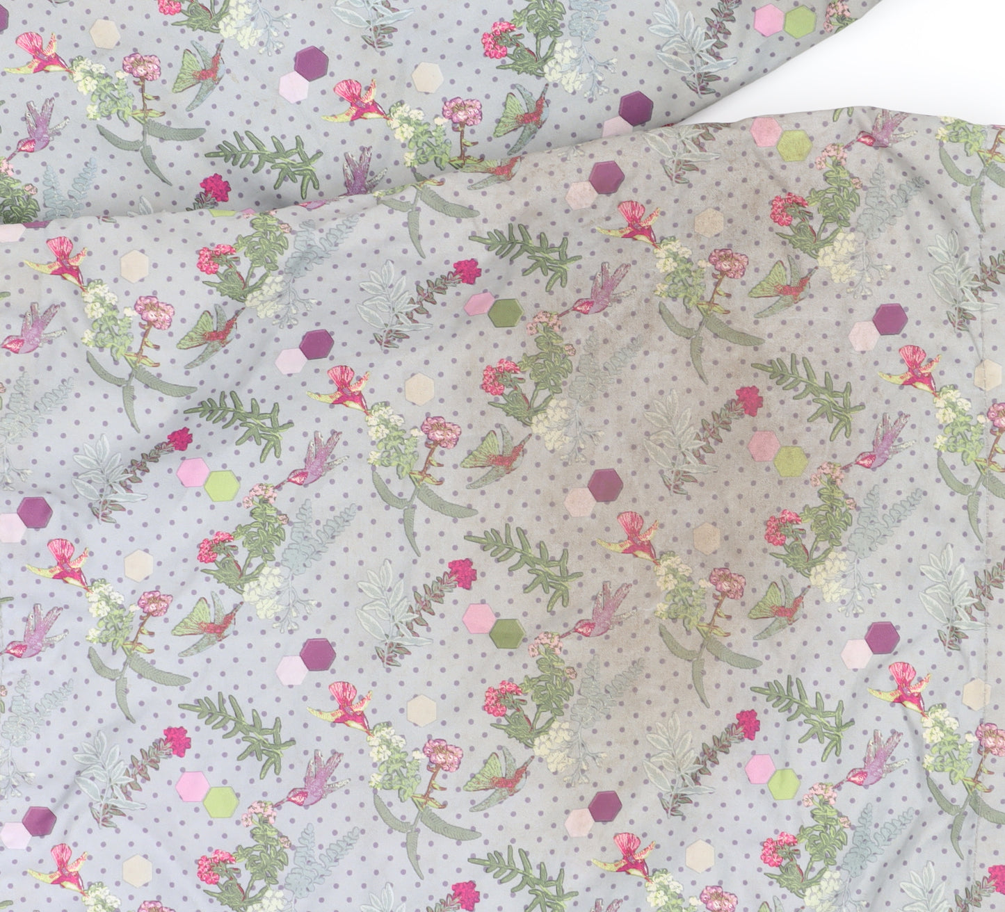 Trespass Women's Grey Floral Rain Coat Size M