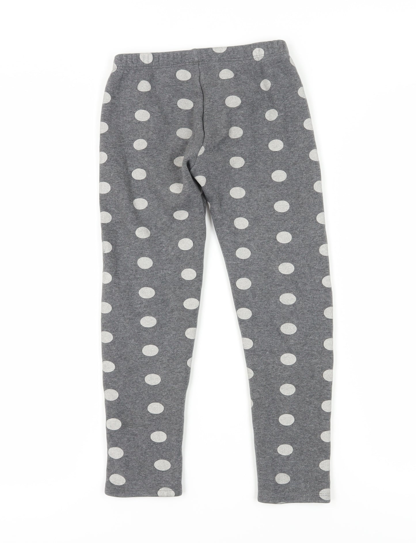 Gap Kids Grey Polka Dot Leggings, Girls, Size L, Ankle Length