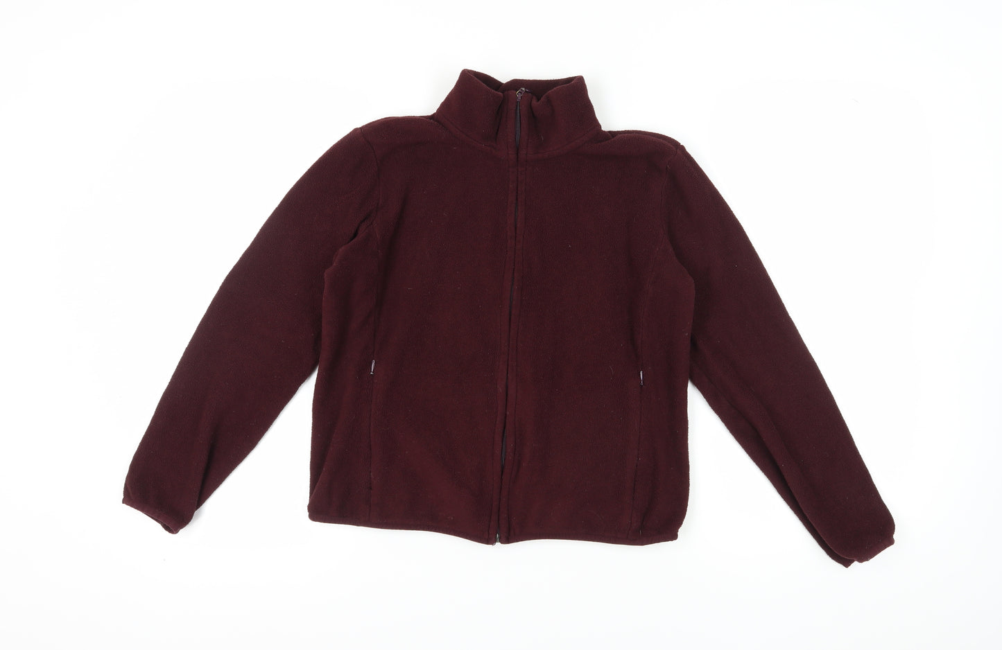 Uniqlo Women's Red Basic Fleece Jacket M