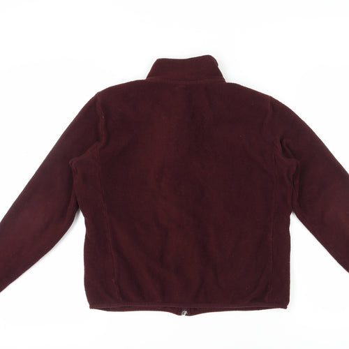 Uniqlo Women's Red Basic Fleece Jacket M