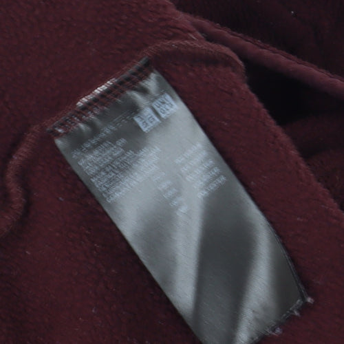 Uniqlo Women's Red Basic Fleece Jacket M