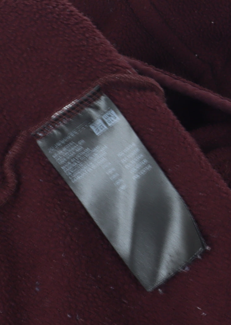 Uniqlo Women's Red Basic Fleece Jacket M