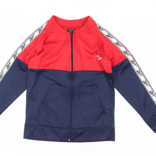 Reebok Boys Red and Blue Full Zip Sweatshirt Size 8