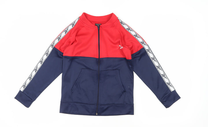 Reebok Boys Red and Blue Full Zip Sweatshirt Size 8