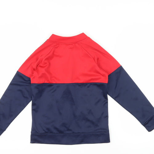Reebok Boys Red and Blue Full Zip Sweatshirt Size 8