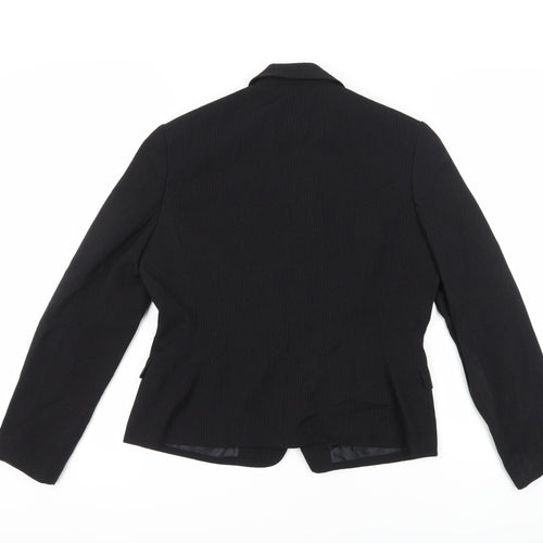 Next Women's Black Blazer, Size 12, Notch Lapel, Lined