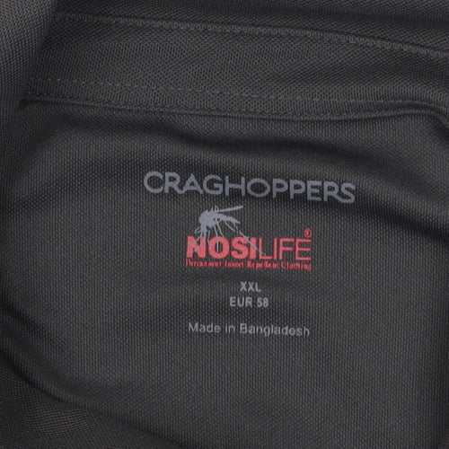 Craghoppers Men's Black 2XL Short Sleeve Polo