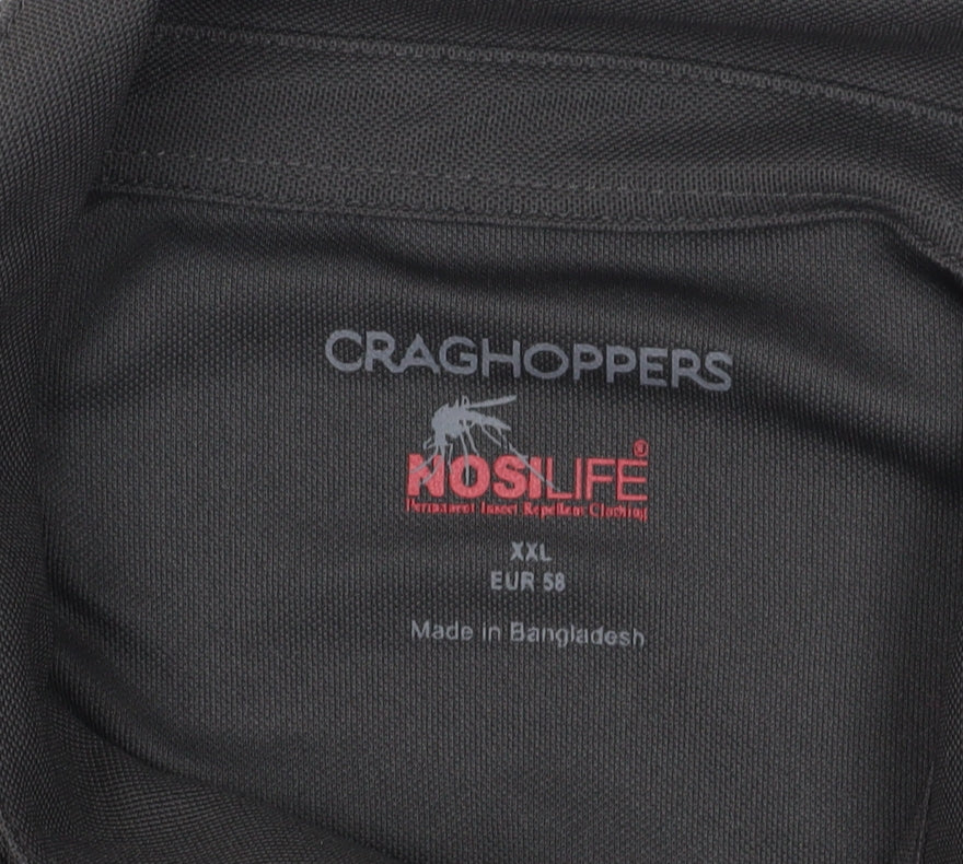 Craghoppers Men's Black 2XL Short Sleeve Polo