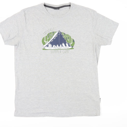 Trespass Men's Grey Graphic Print T-Shirt, XL