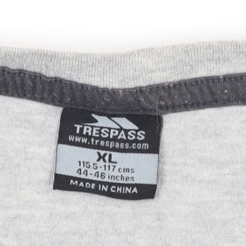 Trespass Men's Grey Graphic Print T-Shirt, XL