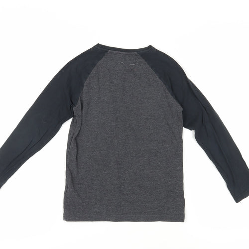 Next Boys Minecraft Grey Black Long Sleeve T-Shirt 8 Years