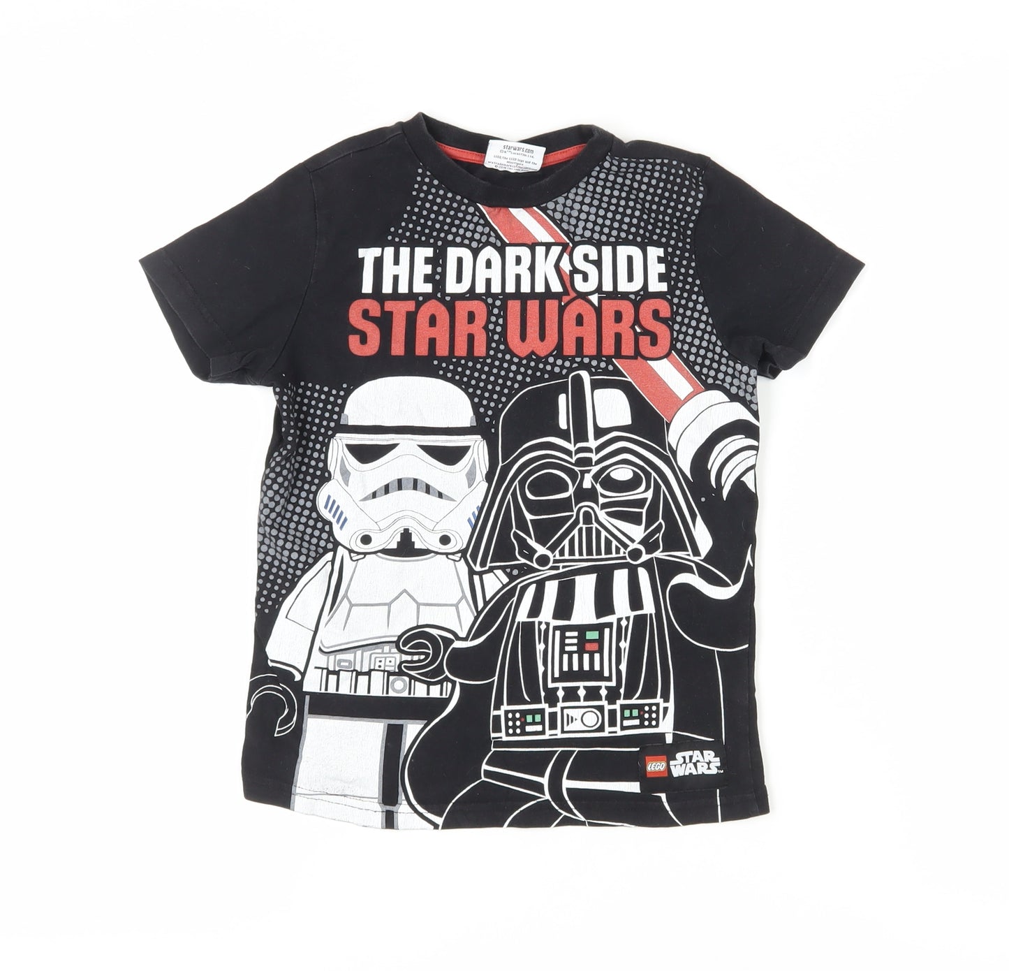 LEGO Star Wars Boys Black Graphic Print T-Shirt 7-8 Years