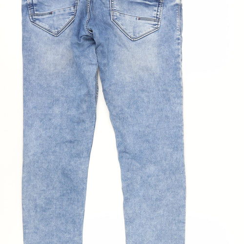 Nostrum Men's Light Blue Slim Fit Tapered Jeans 33