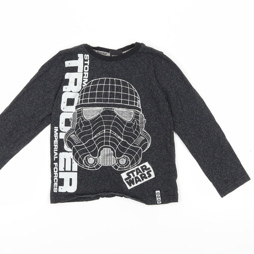 Star Wars Boys Black Stormtrooper Long Sleeve T-Shirt 7-8 Years