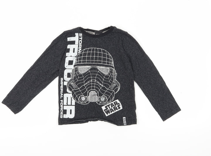 Star Wars Boys Black Stormtrooper Long Sleeve T-Shirt 7-8 Years
