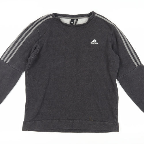 Adidas Unisex Black Pullover Sweatshirt M