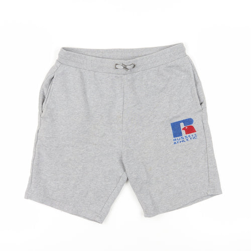 Russell Athletic Grey Boys Shorts 14-15 Years Athletic Fit
