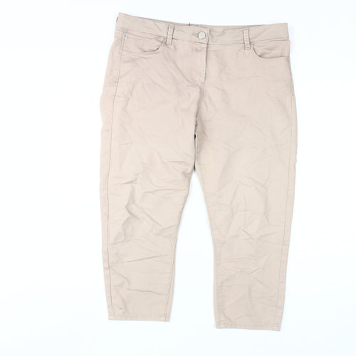 Marks & Spencer Women's Beige Jeans Size 14