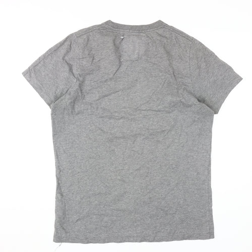 Abercrombie & Fitch Men's Grey XL Logo T-Shirt